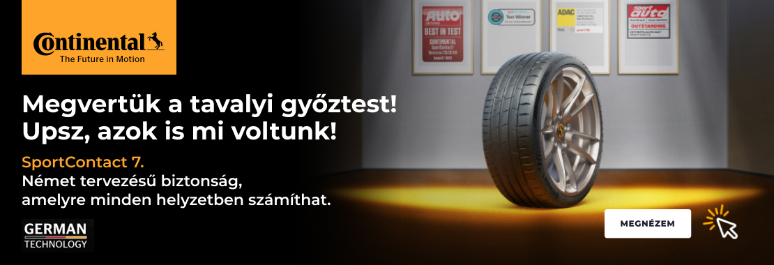 Continental SportContact 7 a tesztgyőztes!